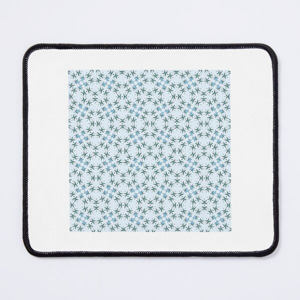 Item preview, Elegant Blue Floral Symmetry Pattern designed and sold by omencrawls.