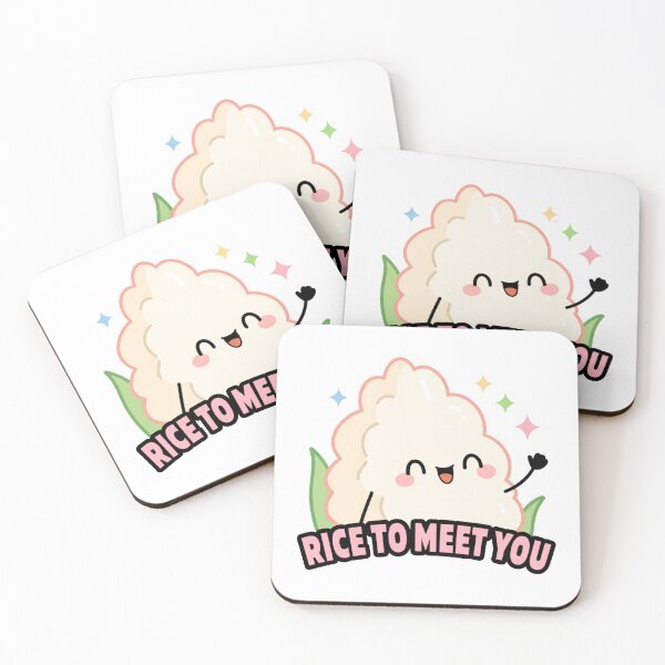Item preview, Rice To Meet You Cute Pun designed and sold by IslandTyped.