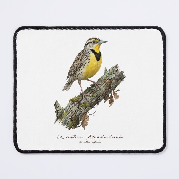 Item preview, Western Meadowlark on Mossy Branch designed and sold by Takeda-art.
