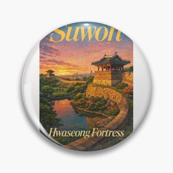 Item preview, Suwon South Korea Hwaseong Fortress Gyeonggi Province Historic City Walls designed and sold by Places On Earth.