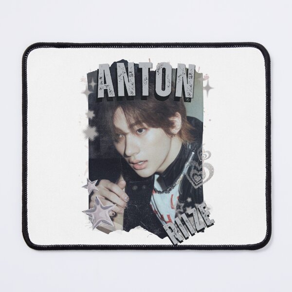 Item preview, Riizee Anton Kpop Boy group Celebrity Illustration korean pop art Scrapbook Collage Cozy Y2K Vintage Design designed and sold by AJUNICE STUDIO.