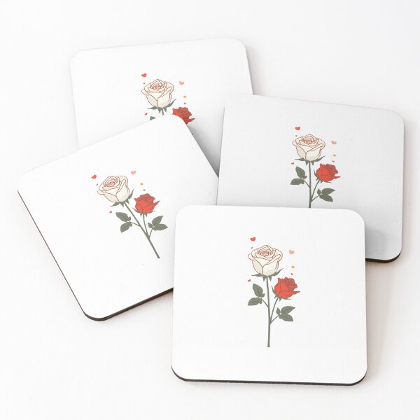 Item preview, White and red rose  designed and sold by uunaa.
