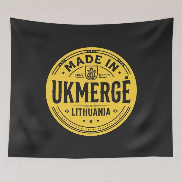 Item preview, Made in Ukmergė Lithuania Yellow Badge designed and sold by EimSol.