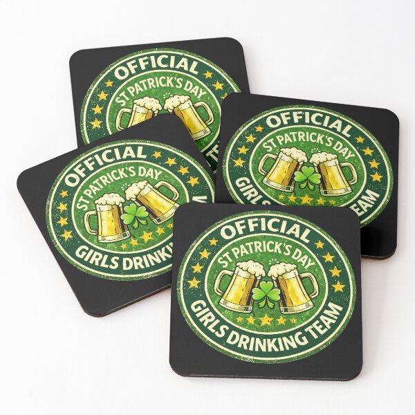 Item preview, Official St Patricks Girls Drinking Team Badge  designed and sold by LOL-N-LIFESTYLE.