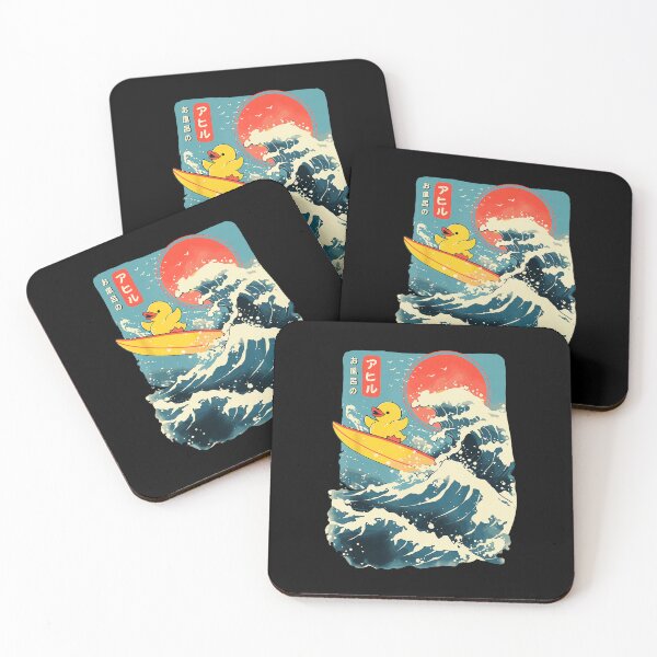 Item preview, Rubber Duck Surfing Japanese Wave Style  designed and sold by titanlevi.