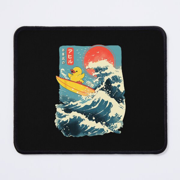 Item preview, Rubber Duck Surfing Japanese Wave Style designed and sold by titanlevi.