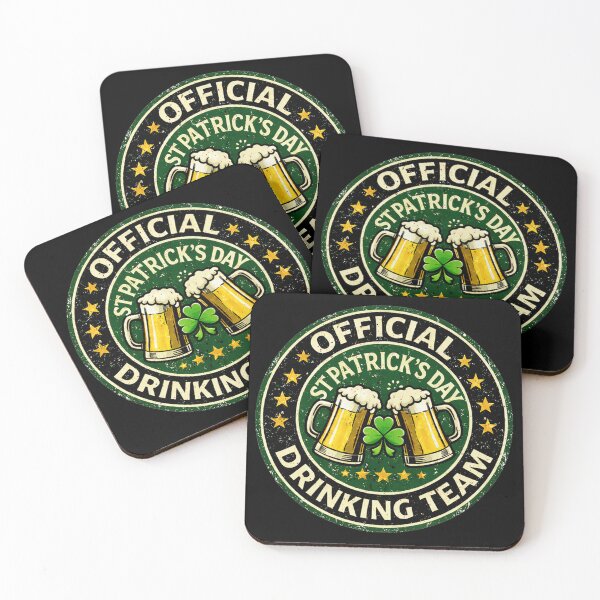 Item preview, Official St Patrick Drinking Team Badge  designed and sold by LOL-N-LIFESTYLE.