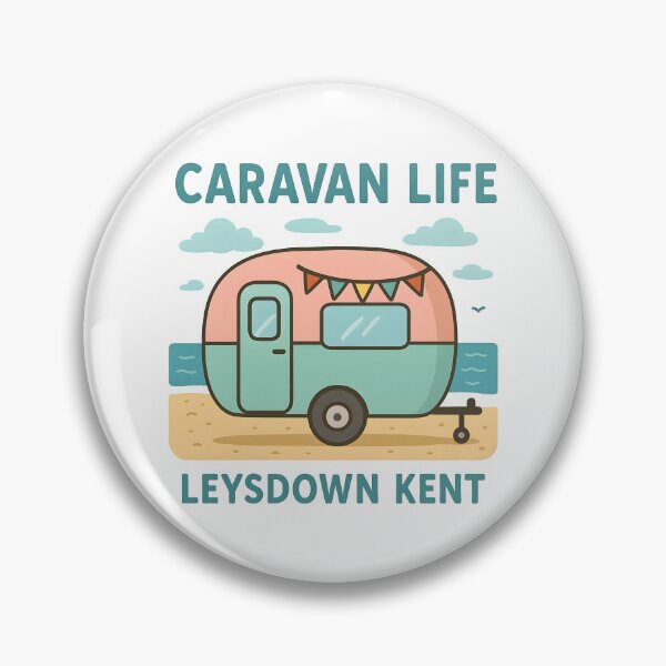 Item preview, Caravan Life Leysdown Kent Retro Camping Holiday. designed and sold by The-T-In-Retro.
