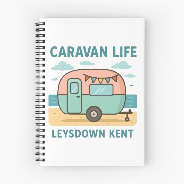 Item preview, Caravan Life Leysdown Kent Retro Camping Holiday. designed and sold by The-T-In-Retro.