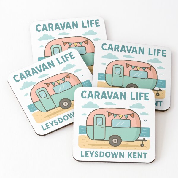 Item preview, Caravan Life Leysdown Kent Retro Camping Holiday. designed and sold by The-T-In-Retro.