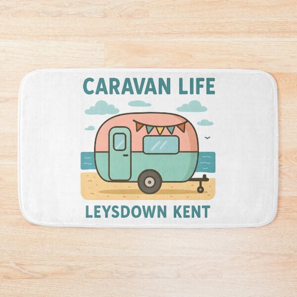 Item preview, Caravan Life Leysdown Kent Retro Camping Holiday. designed and sold by The-T-In-Retro.
