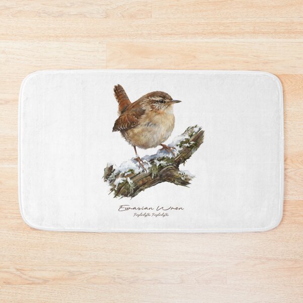 Item preview, Eurasian Wren on Snowy Branch designed and sold by Takeda-art.