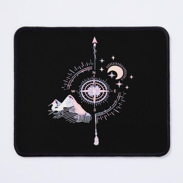 Item preview, Celestial Magic Compass - Boho Mountain Moon Adventure designed and sold by myforestfog.