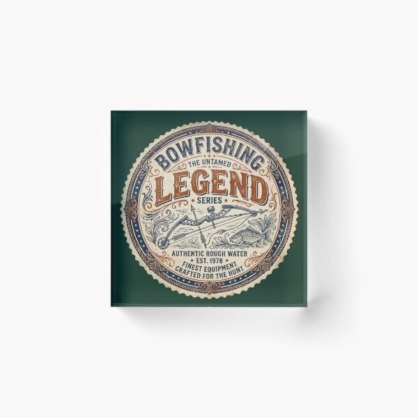 Item preview, Bowfishing Legend | Vintage Bowfishing | Gift For Him designed and sold by Dusklin.