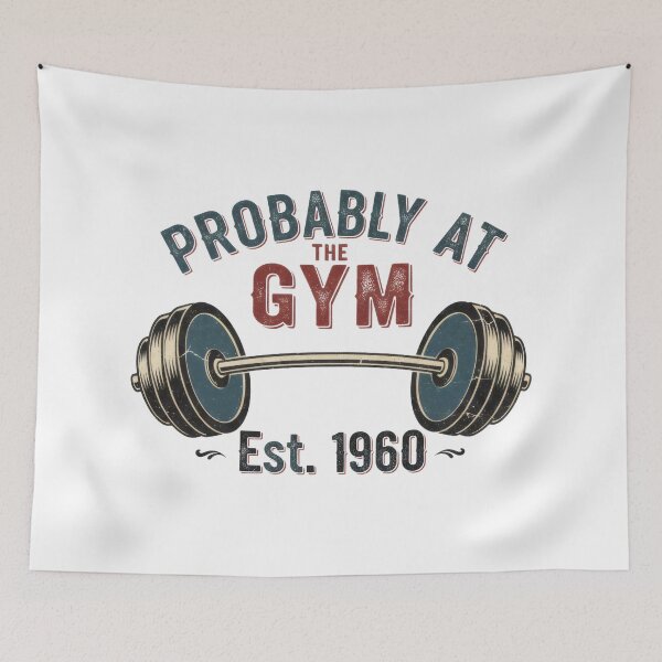 Item preview, Probably at the Gym Meme designed and sold by 8FistsofTees.