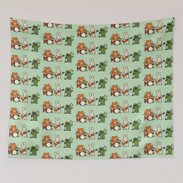 Item preview, Animal Band – Cheerful Musical Friends Design designed and sold by Dogandesighn.