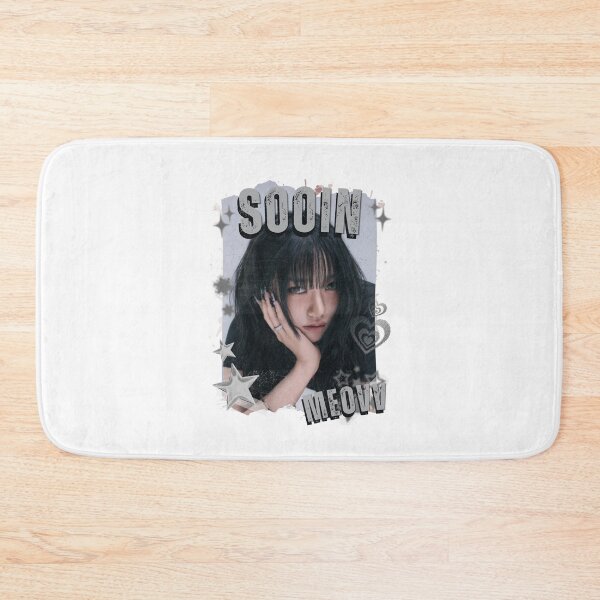 Item preview, MEOV Sooin Kpop Girl group K-music south korean girl group Black and White Collage Digital Art Portrait designed and sold by AJUNICE STUDIO.