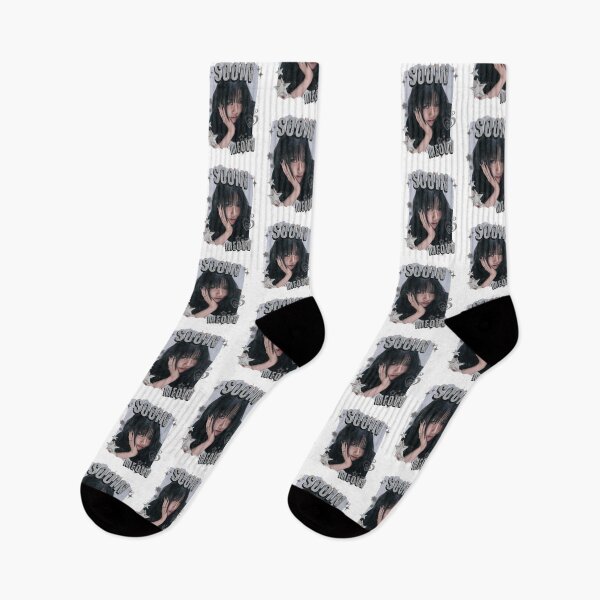 Item preview, MEOV Sooin Kpop Girl group K-music south korean girl group Black and White Collage Digital Art Portrait designed and sold by AJUNICE STUDIO.