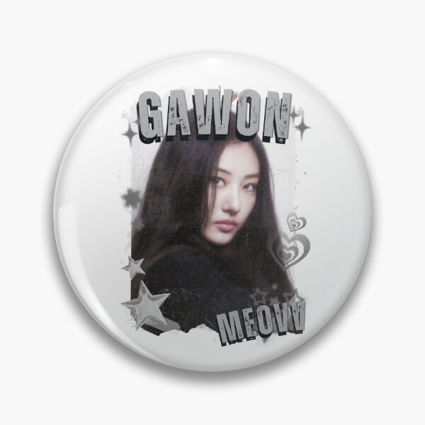 Item preview, MEOV Gawon Kpop Girl group K-music south korean girl group Black and White Collage Digital Art Portrait designed and sold by AJUNICE STUDIO.