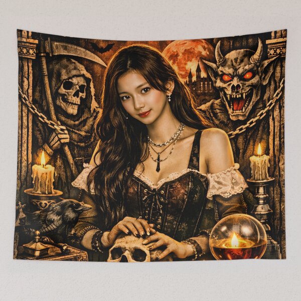 Item preview, Ruka BABYMONSTER Dark Gothic Horror Kpop Fan Art designed and sold by Valereekmerch.