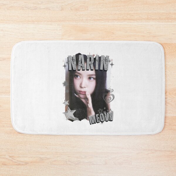 Item preview, MEOV Narin Kpop Girl group K-music south korean girl group Black and White Collage Digital Art Portrait designed and sold by AJUNICE STUDIO.