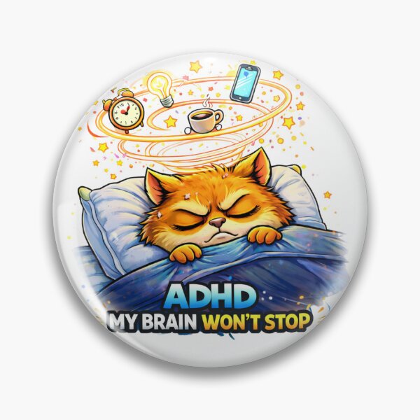 Item preview, ADHD My Brain Won’t Stop – Sleep Chaos Squirrel designed and sold by Anders7100.