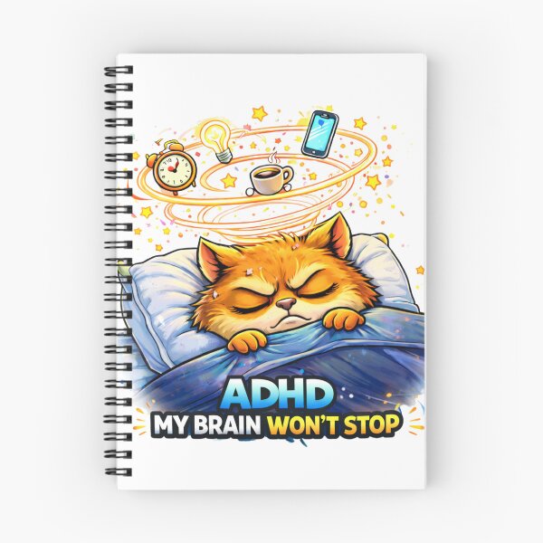 Item preview, ADHD My Brain Won’t Stop – Sleep Chaos Squirrel designed and sold by Anders7100.