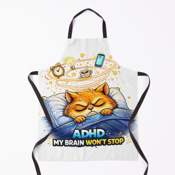 Item preview, ADHD My Brain Won’t Stop – Sleep Chaos Squirrel designed and sold by Anders7100.