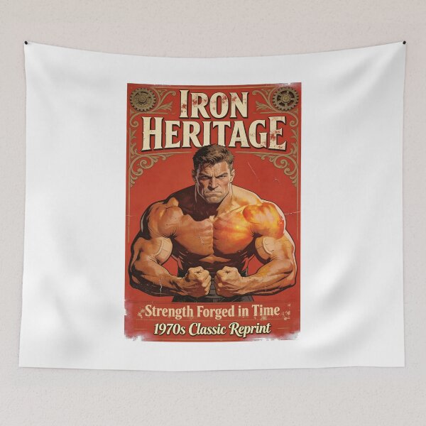 Item preview, Iron Heritage Vintage Bodybuilding designed and sold by 8FistsofTees.
