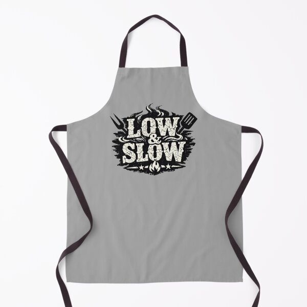 Item preview, Low & Slow - BBQ Pitmaster Logo with Flames designed and sold by Mikoff04-arts.