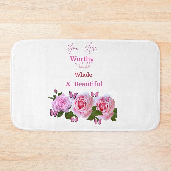 Item preview, YOU ARE WORTHY VALUABLE  WHOLE &  BEAUTIFUL QUOTED INSPIRATIONAL  GIFTS designed and sold by Brewgoodness.