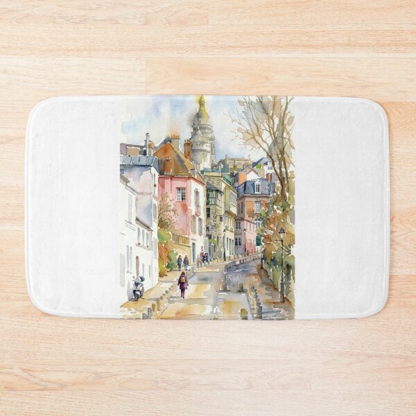 Item preview, Rue de L'Abreuvoir Montmartre Watercolor designed and sold by caracatita75.