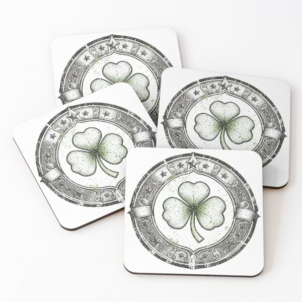 Item preview, Vintage Badge Shamrock Distressed Retro Emblem designed and sold by Bloomkept.