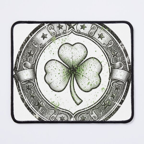 Item preview, Vintage Badge Shamrock Distressed Retro Emblem designed and sold by Bloomkept.