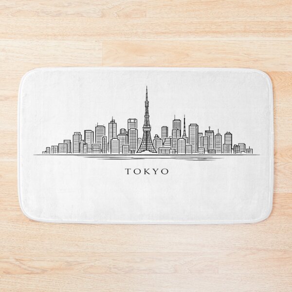 Artikelvorschau, Tokyo Line Art | Tokyo Skyline Outline | Tokyo Tower Minimalist Illustration entworfen und verkauft von CLOUTKULT.