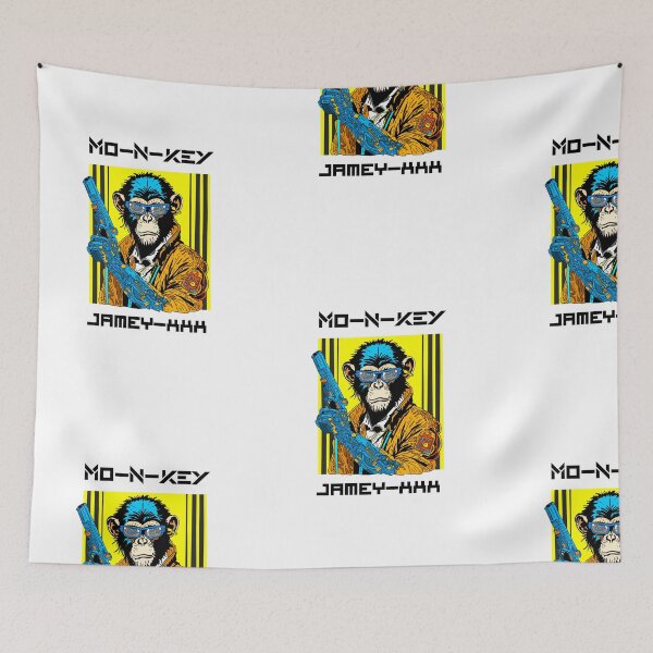 Item preview, Monkey Cop Retro Art designed and sold by givememytees.