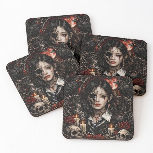 Item preview, Rora BABYMONSTER Dark Academia Occult Fanart Sticker designed and sold by Valereekmerch.