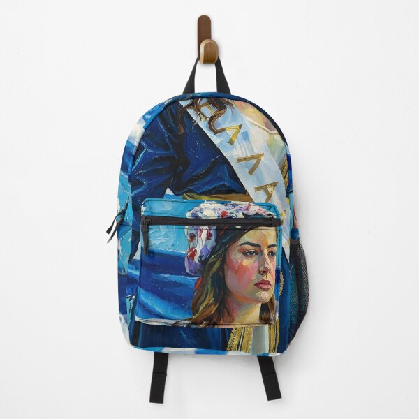 Item preview, Hellas - Woman with geek flag designed and sold by Lefteris Betsis.