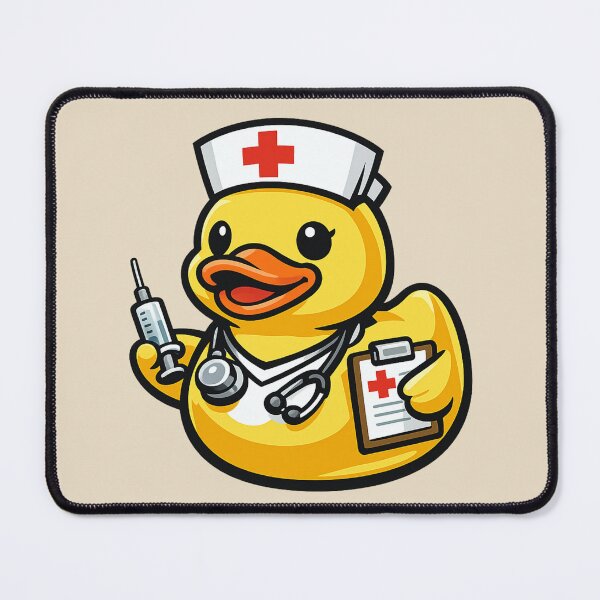 Item preview, Funny Nurse Rubber Duck Cartoon Medical Nurse Duck designed and sold by BROHLine Studio.