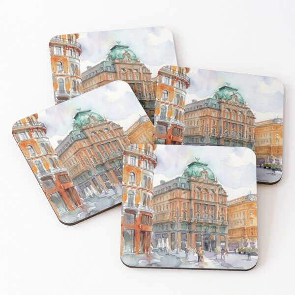 Item preview, Vienna Stock-im-Eisen Watercolor designed and sold by caracatita75.