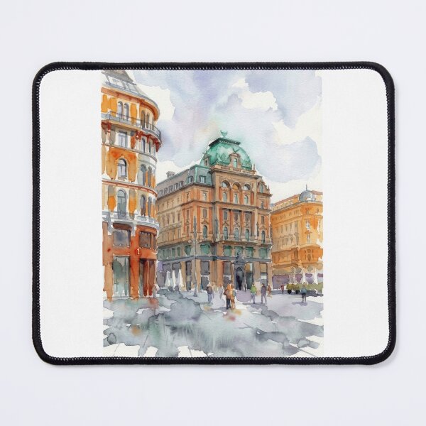 Item preview, Vienna Stock-im-Eisen Watercolor designed and sold by caracatita75.