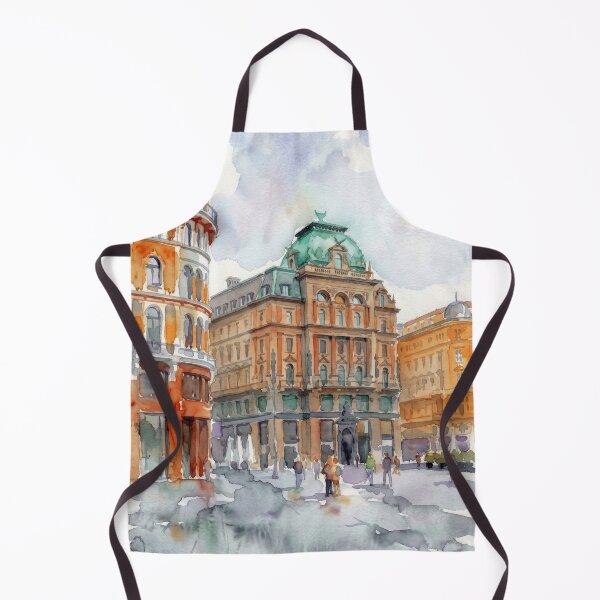 Item preview, Vienna Stock-im-Eisen Watercolor designed and sold by caracatita75.