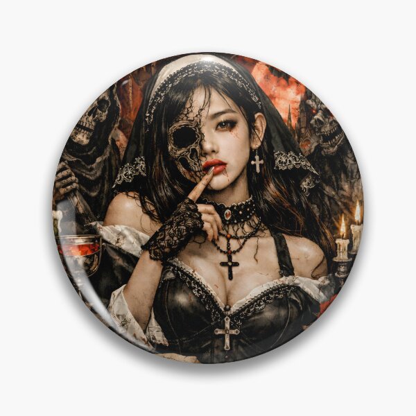 Item preview, Rora BABYMONSTER Dark Nun Occult Fanart Sticker designed and sold by Valereekmerch.
