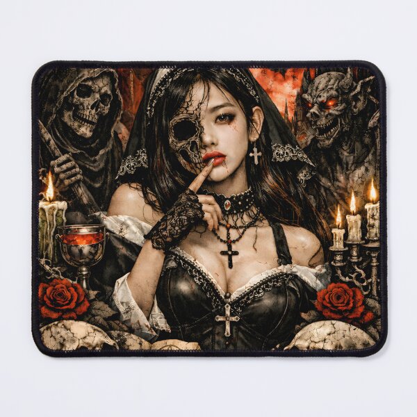 Item preview, Rora BABYMONSTER Dark Nun Occult Fanart Sticker designed and sold by Valereekmerch.