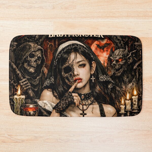 Item preview, Rora BABYMONSTER Dark Nun Occult Fanart Sticker designed and sold by Valereekmerch.