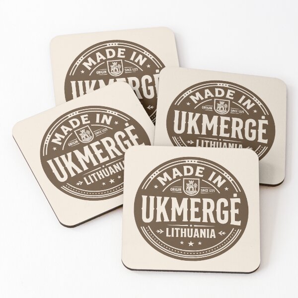 Item preview, Made in Ukmergė Lithuania Brown Badge designed and sold by EimSol.