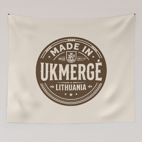 Item preview, Made in Ukmergė Lithuania Brown Badge designed and sold by EimSol.