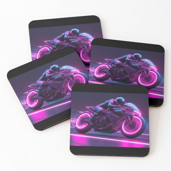 Item preview, Neon Rider Tron Cyberpunk Racer designed and sold by LMVA.