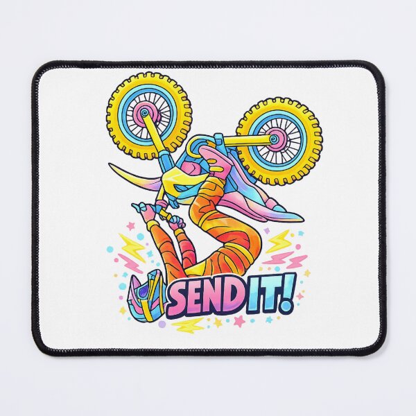 Item preview, Send It Motocross Rider Typography Art designed and sold by SoftSproutstu.