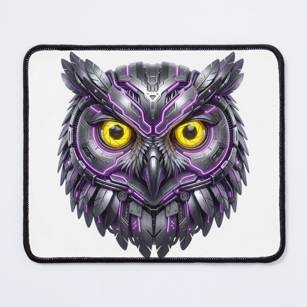 Item preview, Cyberpunk Night Owl - Futuristic Neon Wisdom Aesthetic designed and sold by AlanyaArtX.